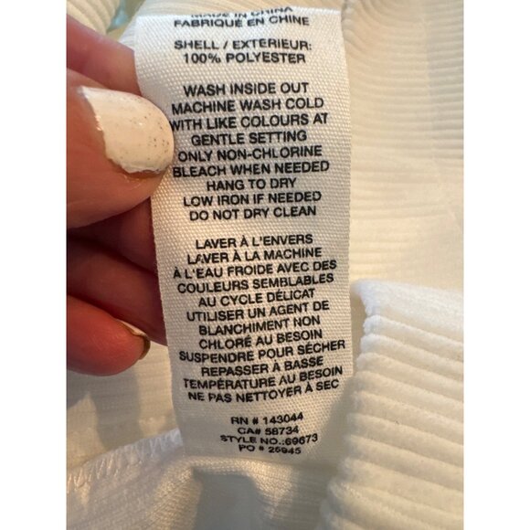 Anthropologie by Avec Les Filles White Corduroy Button-Front Jacket M Boxed Crop - Picture 10 of 10